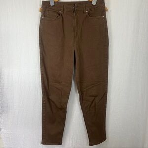 H&M Divided Brown High Rise Mom Jeans